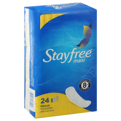 Stayfree Maxi Regular Pads 24 ea