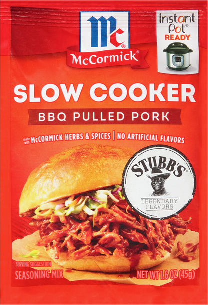 McCormick Slow Cooker BBQ Pulled Pork Seasoning Mix 1.6 oz