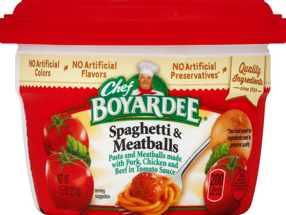 Chef Boyardee Spaghetti & Meatballs 7.5 oz