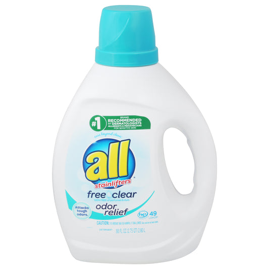 all with Stainlifters Free Clear Odor Relief Detergent 88 fl oz