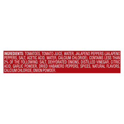 Del Monte Petite Diced Hot Tomatoes With Jalapeno & Habanero 14.5 oz Can