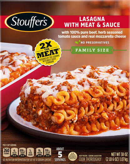 Stouffer's Family Size Lasagna with Meat & Sauce 38 oz
