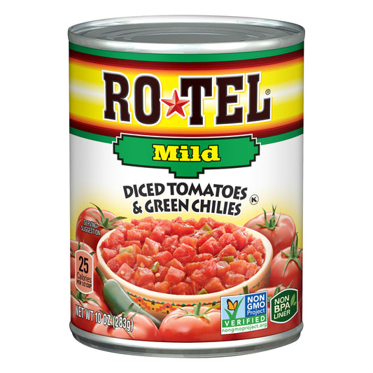 RO-TEL Mild Diced Tomatoes & Green Chillies 10 oz