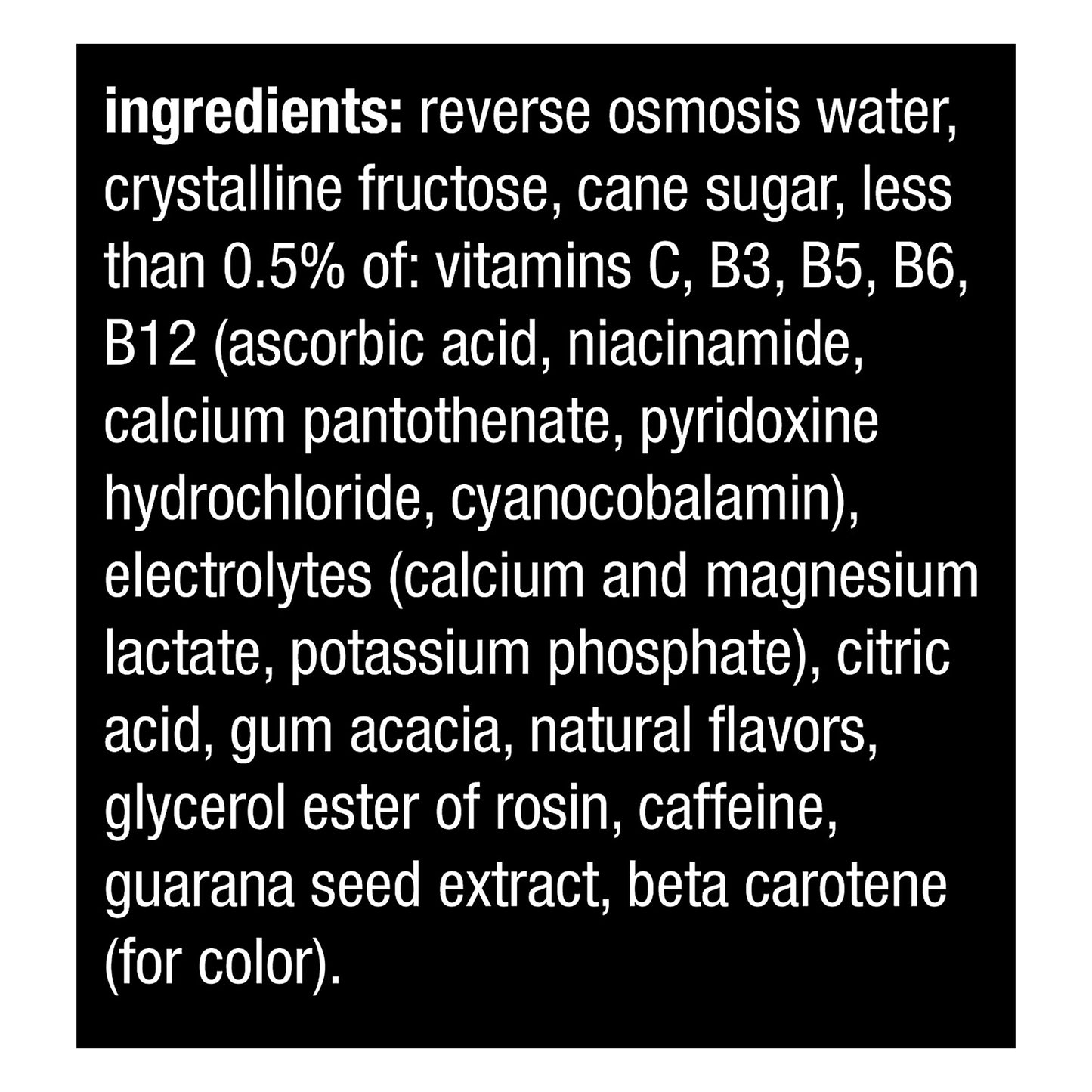 vitaminwater Energy Tropical Citrus Nutrient Enhanced Water Beverage 20 oz