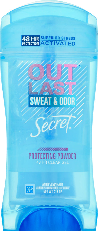Secret Outlast Clear Gel Protecting Powder Antiperspirant 2.6 oz