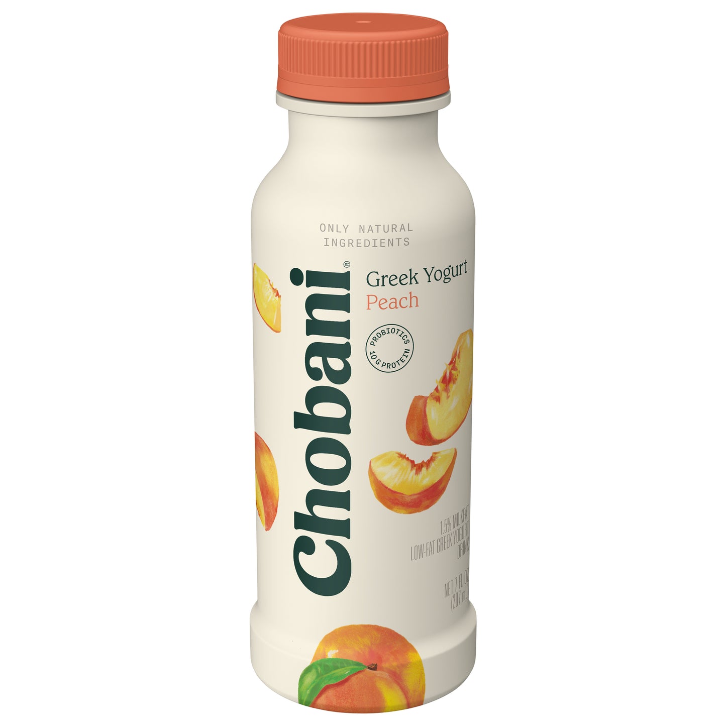 Chobani Low-Fat Greek Peach Yogurt Drink 7 fl oz