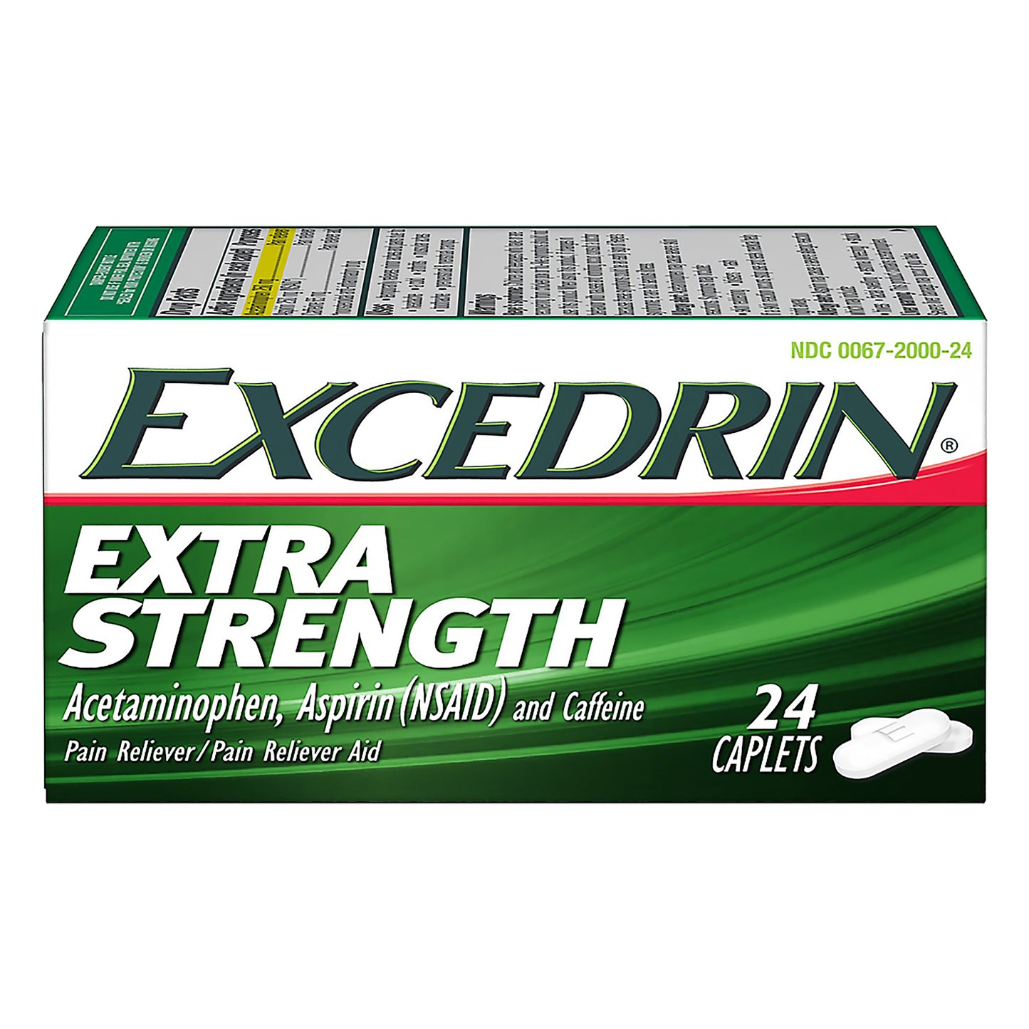 Excedrin Extra Strength Caplets for Headache Pain Relief, 24 count