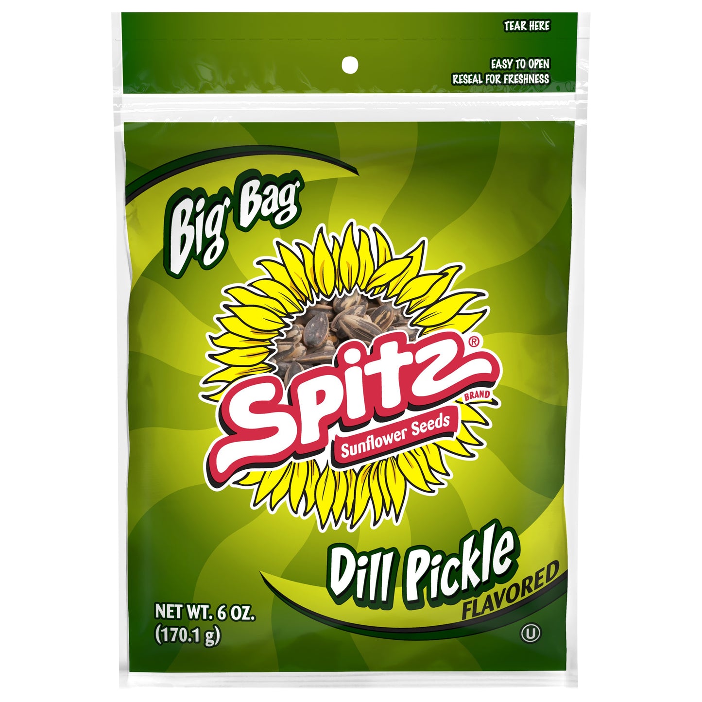 Spitz Big Bag Dill Pickle Flavored Sunflower Seeds 6 oz