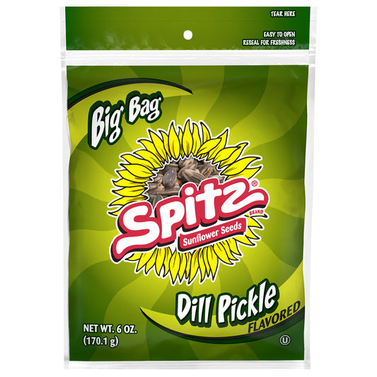 Spitz Big Bag Dill Pickle Flavored Sunflower Seeds 6 oz