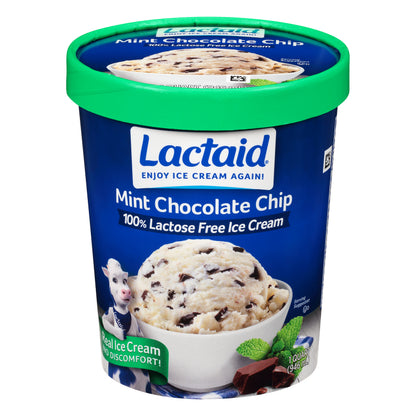 Lactaid® Mint Chocolate Chip 100% Lactose Free Ice Cream 1 qt. Tub