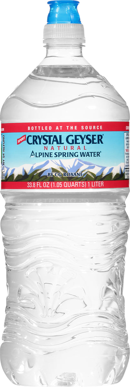 Crystal Geyser Natural Alpine Spring Water 33.8 oz