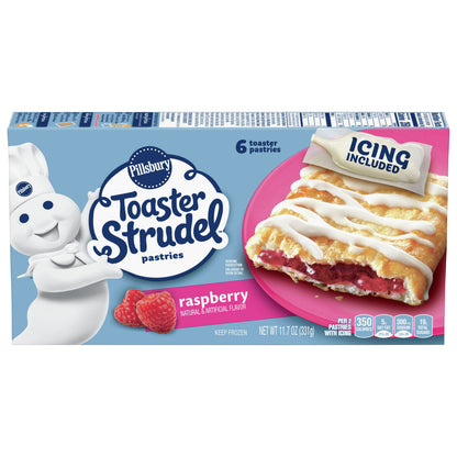 Toaster Strudel Raspberry Pastries 6 ea