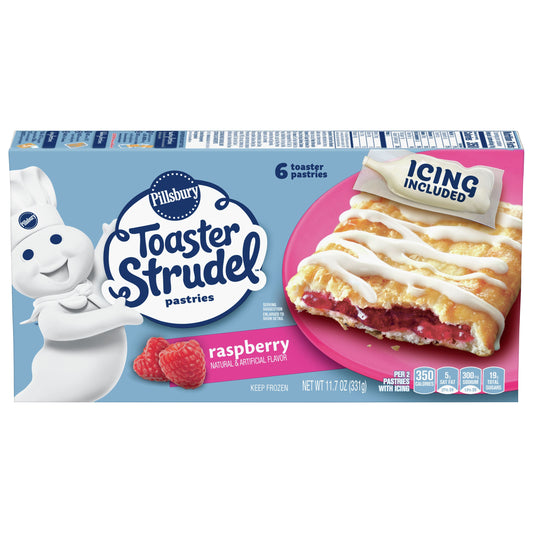Toaster Strudel Raspberry Pastries 6 ea