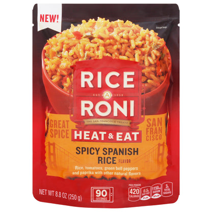 Rice A Roni Heat & Eat Spicy Spanish Flavor Rice 8.8 oz