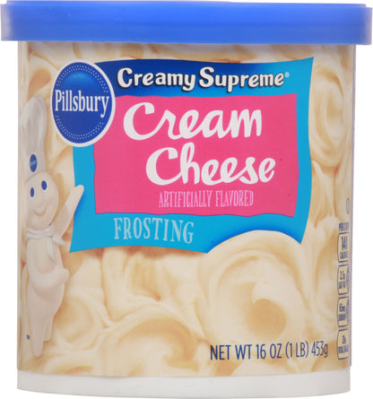 Pillsbury Creamy Supreme Cream Cheese Frosting 16 oz Cup