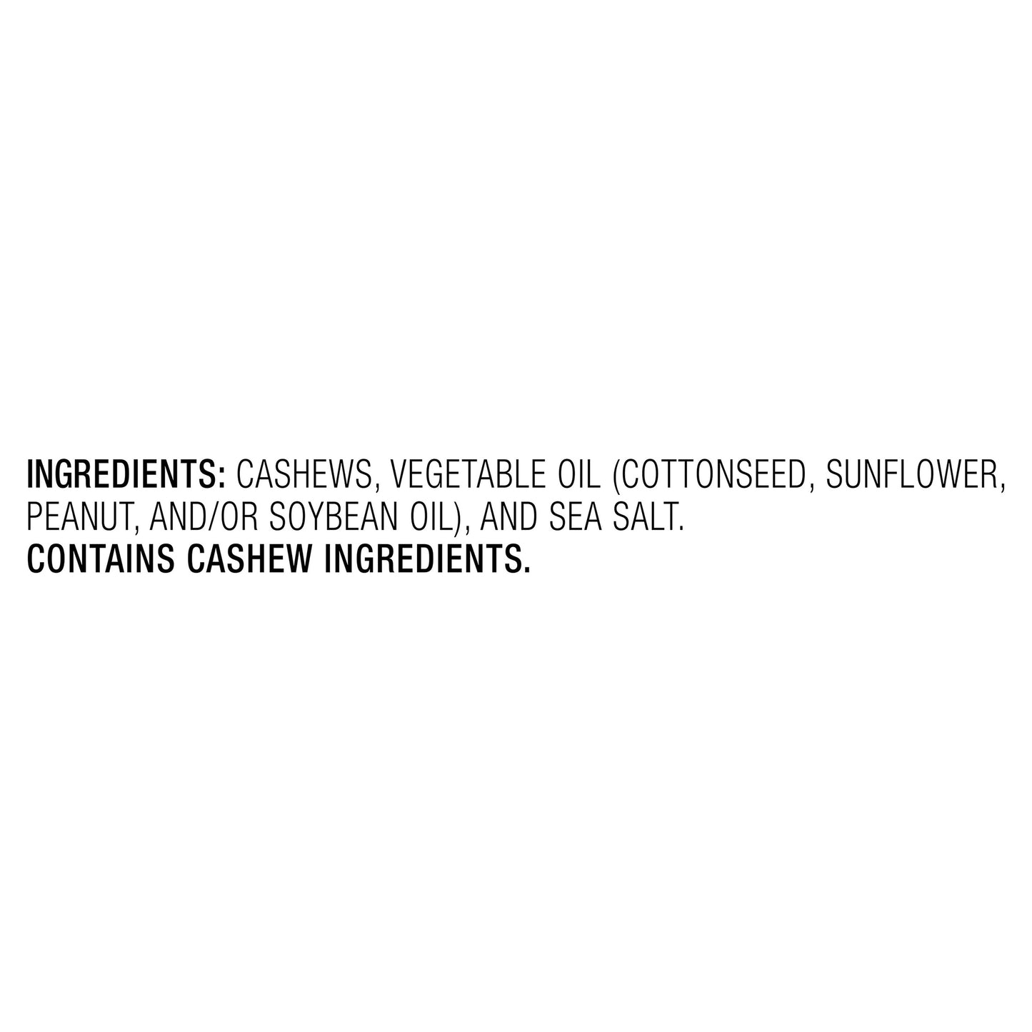 Nut Harvest Whole Cashews w/ Sea Salt
