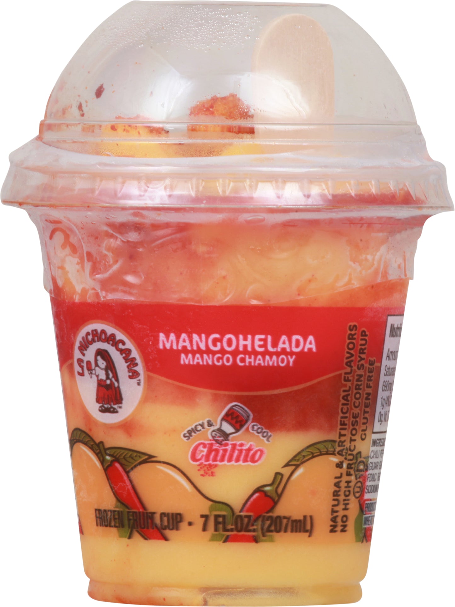 La Michoacana Spicy & Cool Mangohelada Frozen Fruit Cup 7 oz