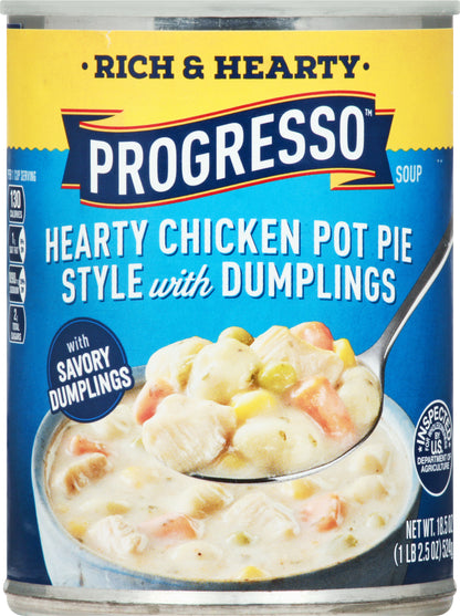 Progresso Hearty Chicken Pot Pie Style with Dumplings Soup 18.5 oz