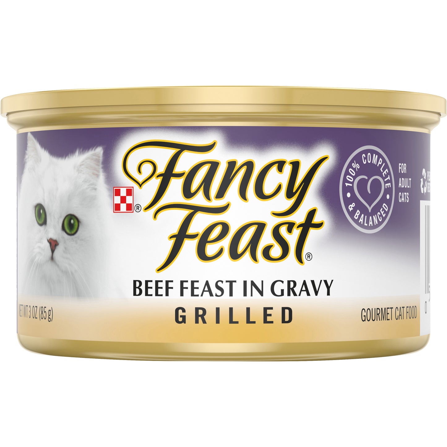Purina Fancy Feast Gravy Grilled Wet Cat Food, Beef Feast - 3 oz. Can
