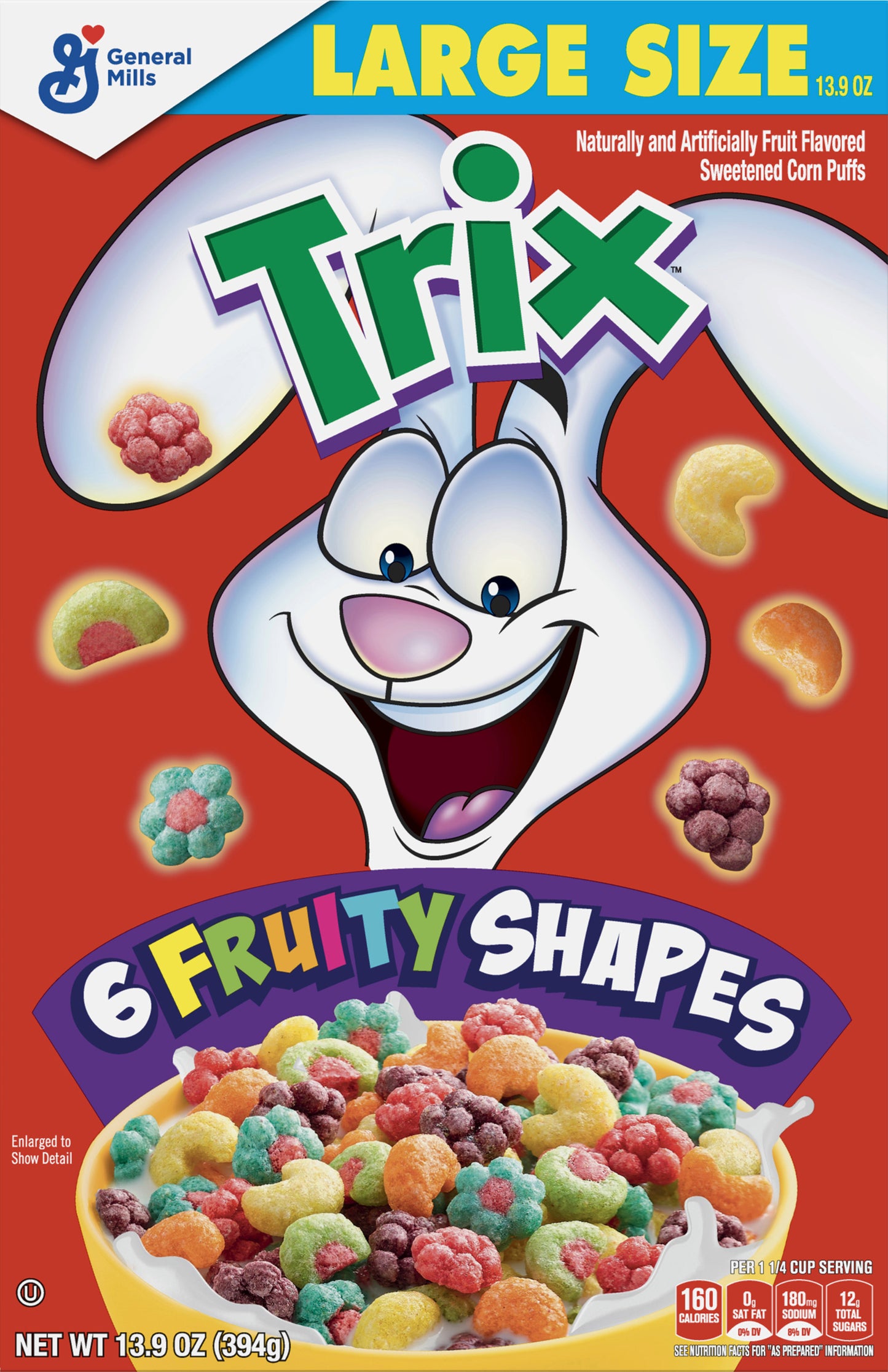 Trix Large Size Corn Puffs Large Size 13.9 oz