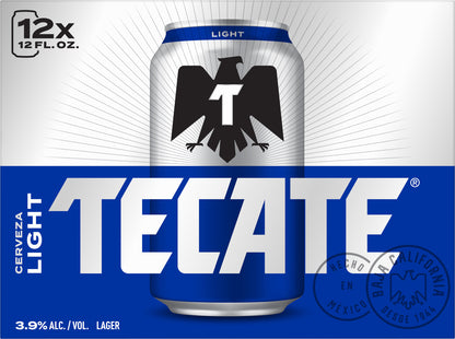 Tecate Light Lager Beer 12 - 12 fl oz Cans