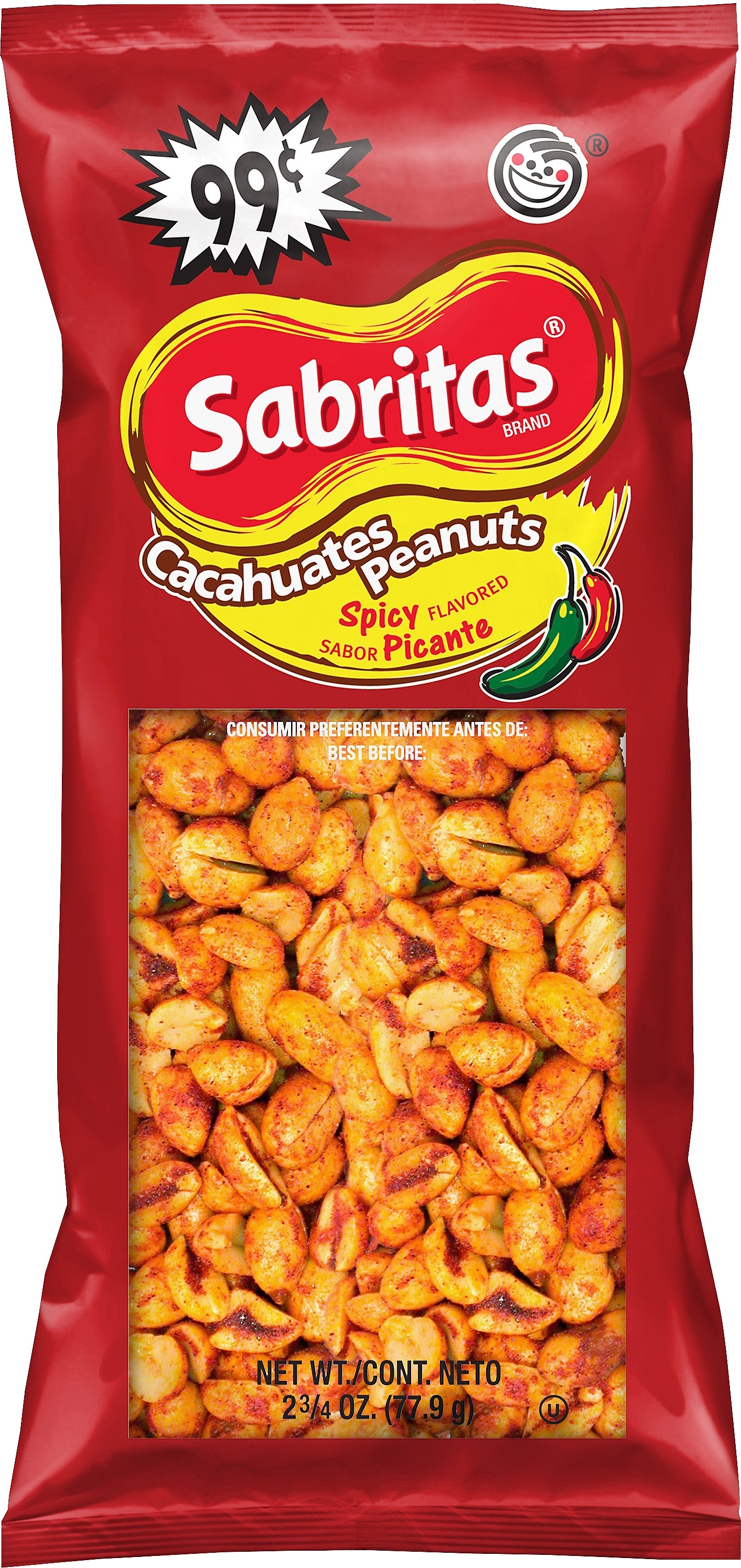 Sabritas Spicy Flavored Peanuts 2.75 oz