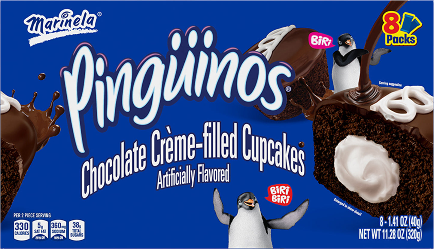 Marinela 8 Packs Chocolate Creme-Filled Cupcakes 8 - 1.41 oz Packs