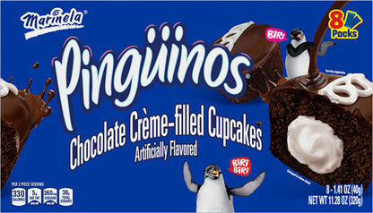 Marinela 8 Packs Chocolate Creme-Filled Cupcakes 8 - 1.41 oz Packs