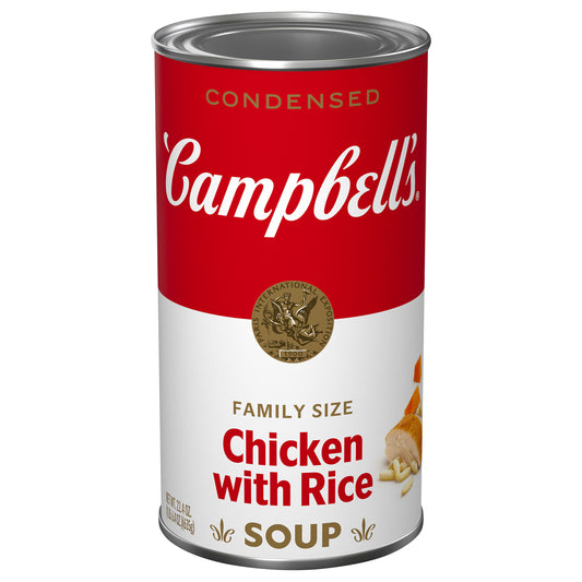 Campbell's Family Size Chicken with Rice Condensed Soup 22.4 oz