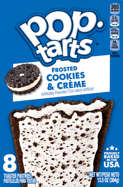 Pop-Tarts Frosted Cookies & Creme Toaster Pastries 8 ea