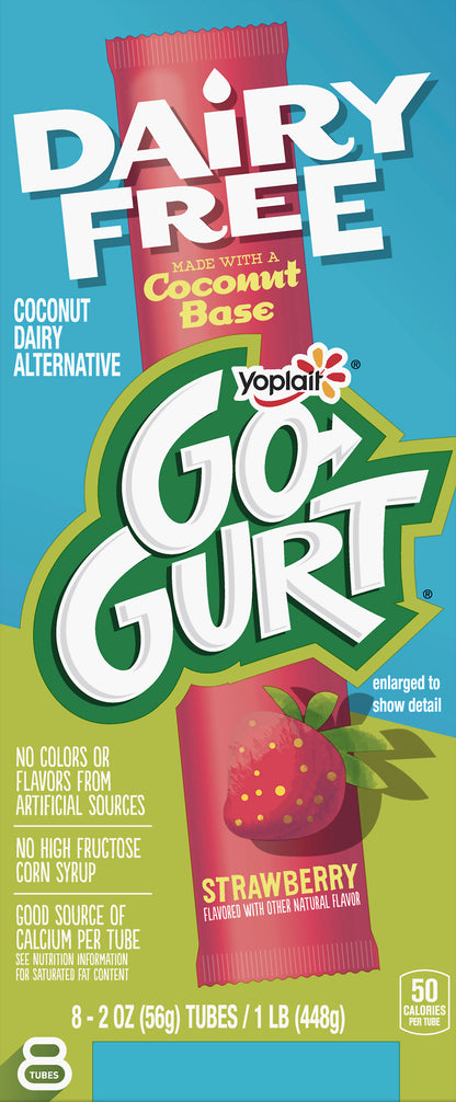 Yoplait Go Gurt Dairy Free Strawberry Coconut Dairy Alternative 8 ea