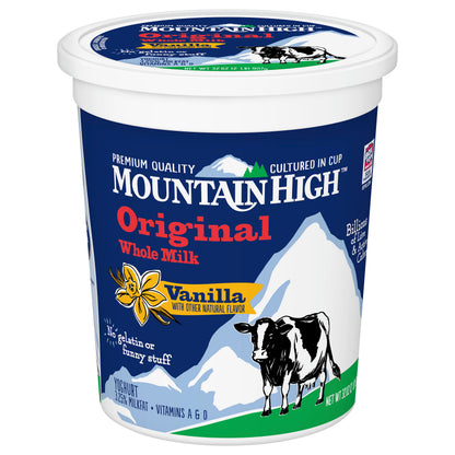 Mountain High Original Whole Milk Vanilla Yoghurt 32 oz