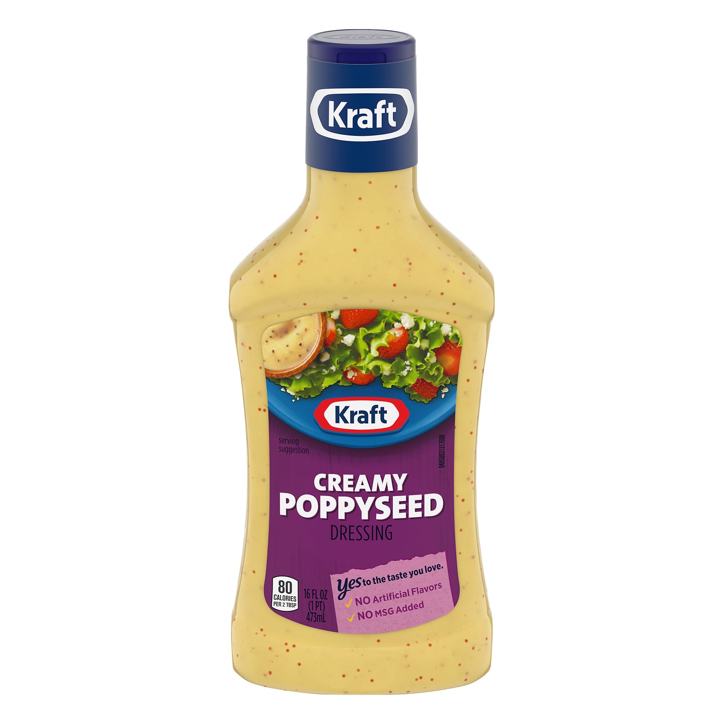 Kraft Creamy Poppyseed Salad Dressing, 16 fl oz Bottle