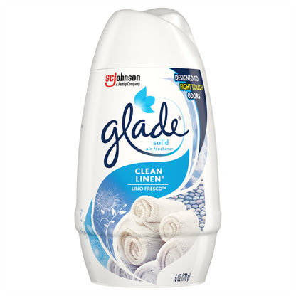 Glade Clean Linen Solid Air Freshener 6 oz