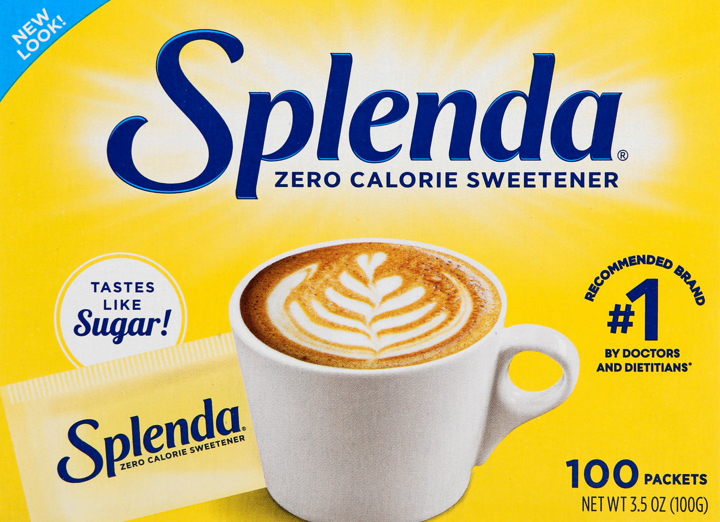 Splenda Packets Zero Calorie Sweetener 100 ea