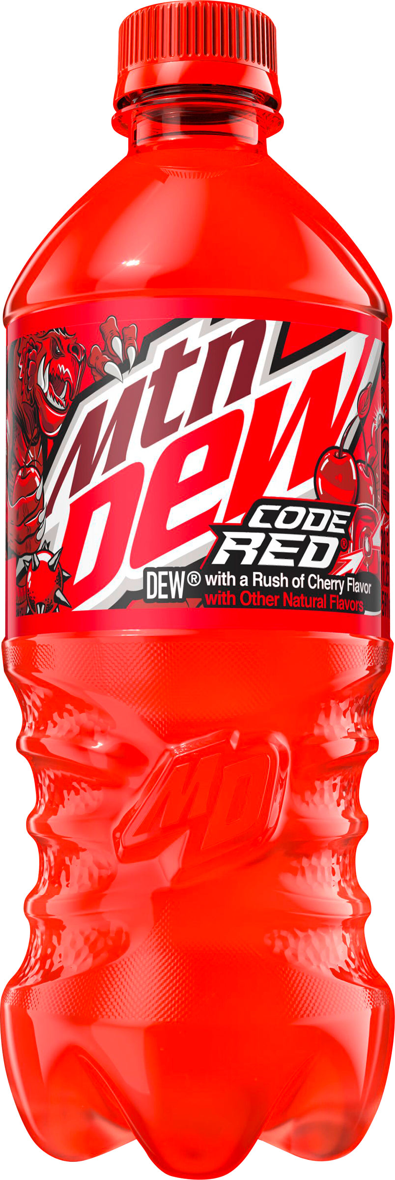 Mtn Dew Code Red Soda Cherry Flavor 20 Fl Oz