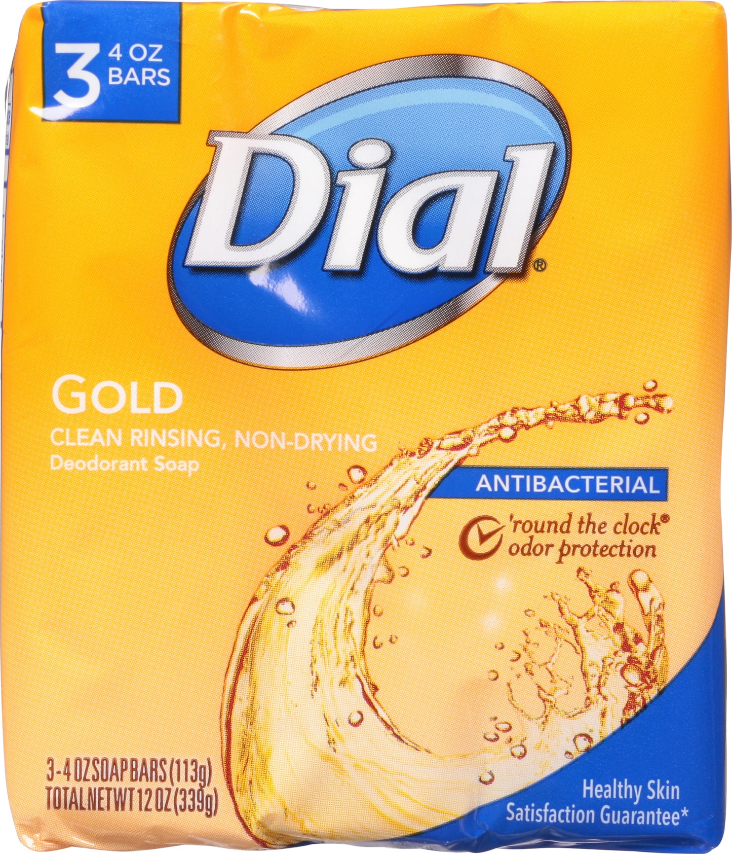Dial Gold Antibacterial Deodorant Soap 3-4 oz Bars