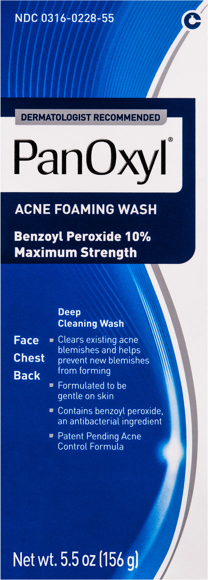 PanOxyl Maximum Strength Acne Foaming Wash 5.5 oz