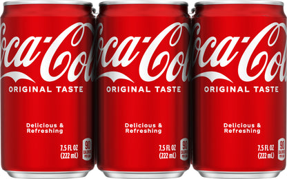 Coca-Cola Cans 7.5 fl oz 6 Pack