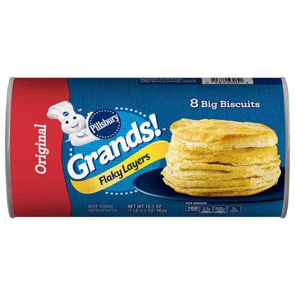 Pillsbury Grands! Flaky Layers, Original Biscuits, 8 ct, 16.3 oz