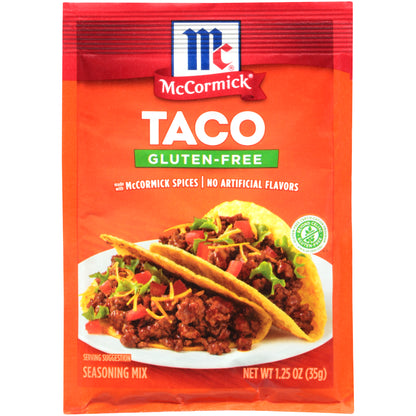 McCormick® Gluten-Free Taco Seasoning Mix 1.25 oz. Packet