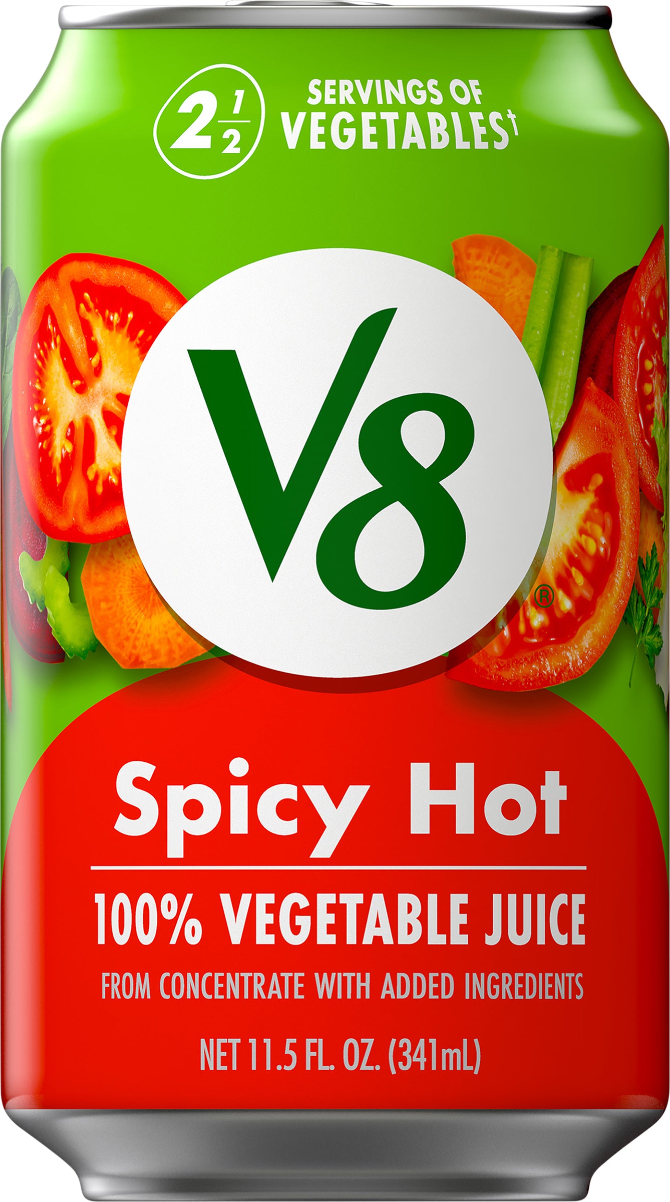 V8 Spicy Hot 100% Vegetable Juice 11.5 fl oz