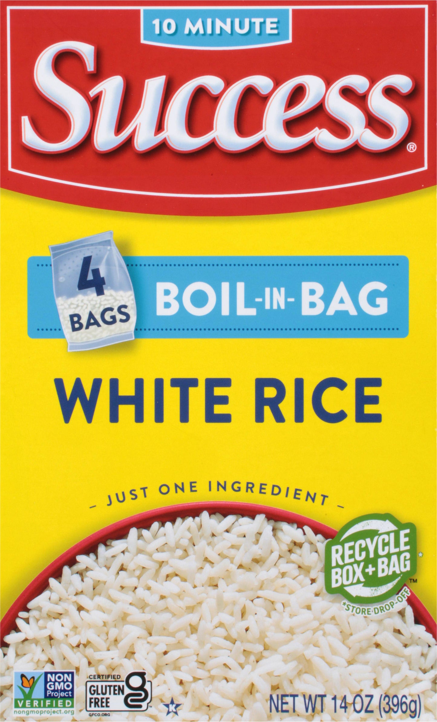Success Boil-in-Bag White Rice 4 ea