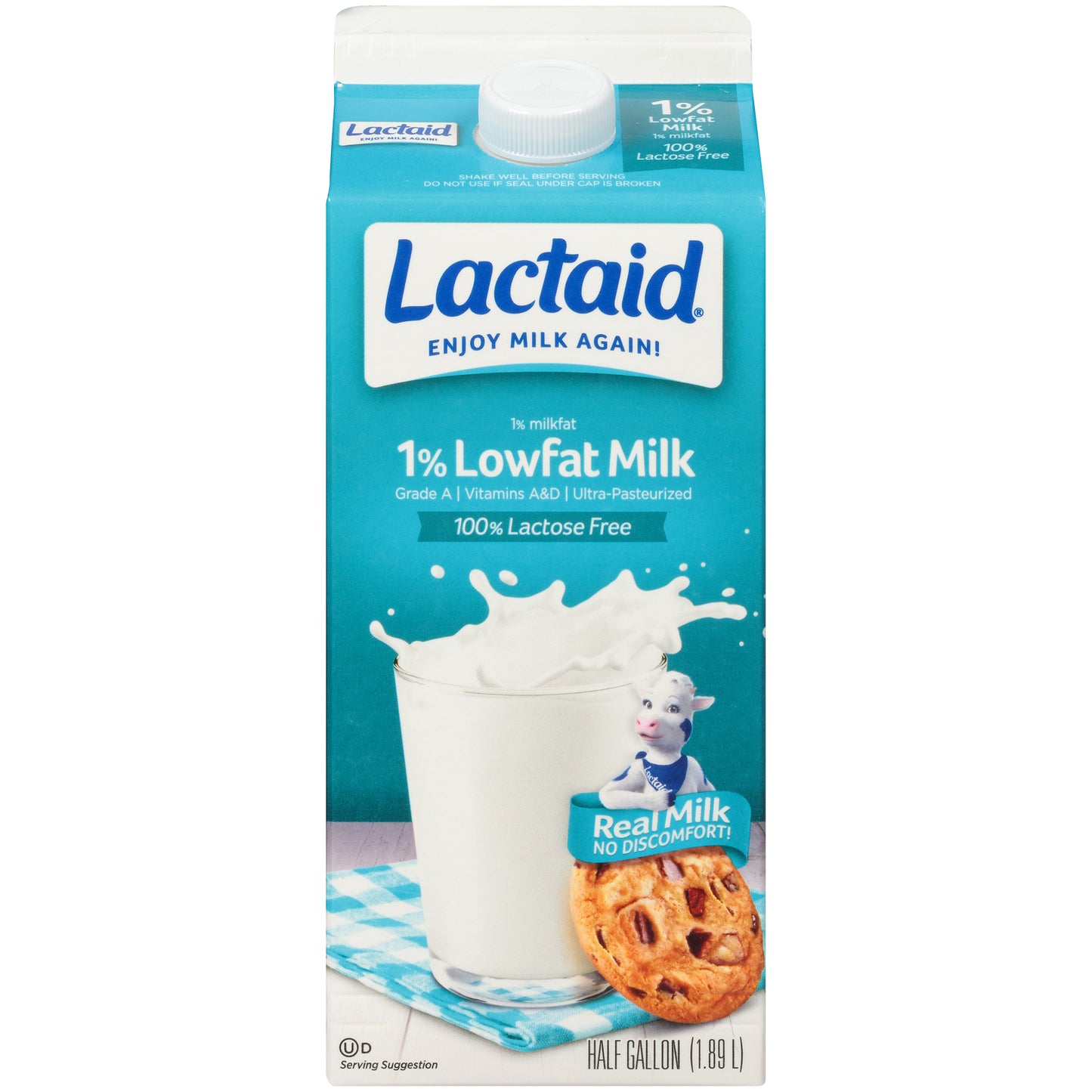 Lactaid® 1% Lowfat Milk 0.5 gal. Carton
