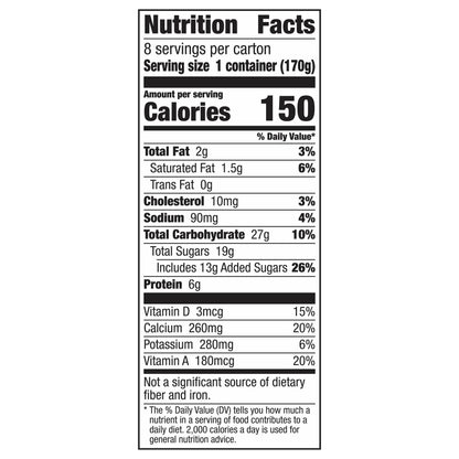 Yoplait Original Yogurt, Strawberry Low Fat Yogurt, 8 ct, 48 oz