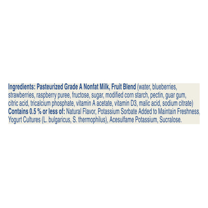 Yoplait Greek 100 Protein Fat Free Mixed Berry Yogurt 5.3 oz