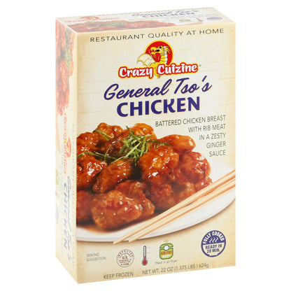 Crazy Cuizine Battered Chicken Breast General Tso's Chicken 22 oz