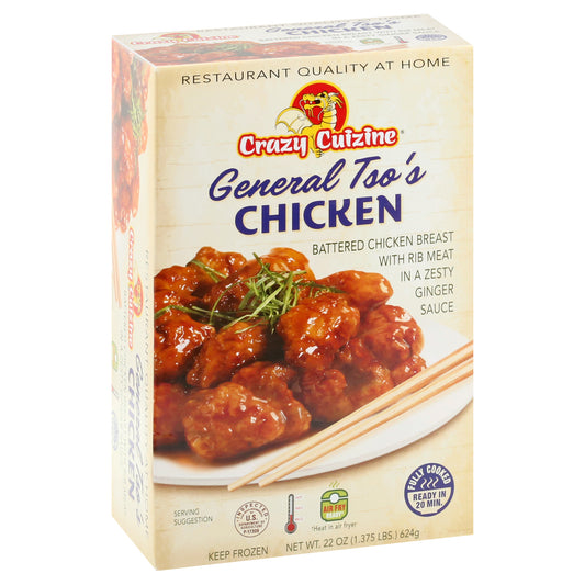Crazy Cuizine Battered Chicken Breast General Tso's Chicken 22 oz