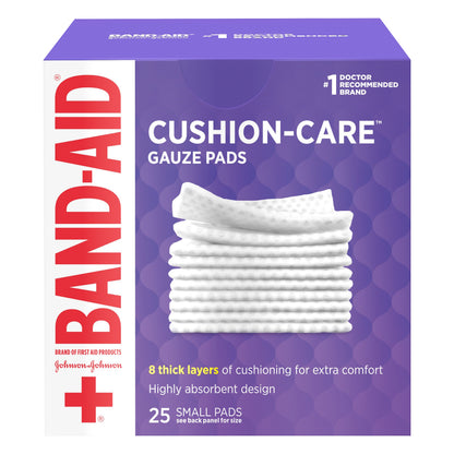 Band Aid Cushion-Care Small Gauze Pads 25 ea