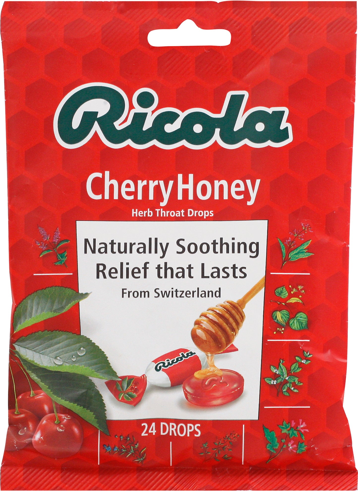 Ricola Cherry Honey Herb Throat Drops 24 ea